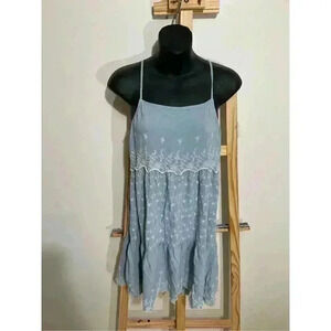 American Eagle embroidered tiered baby doll dress size XS￼